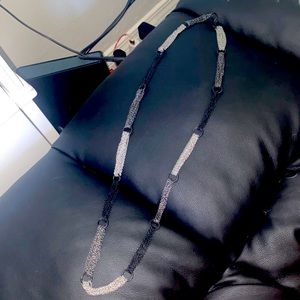 Long necklace from Express Clothing store .